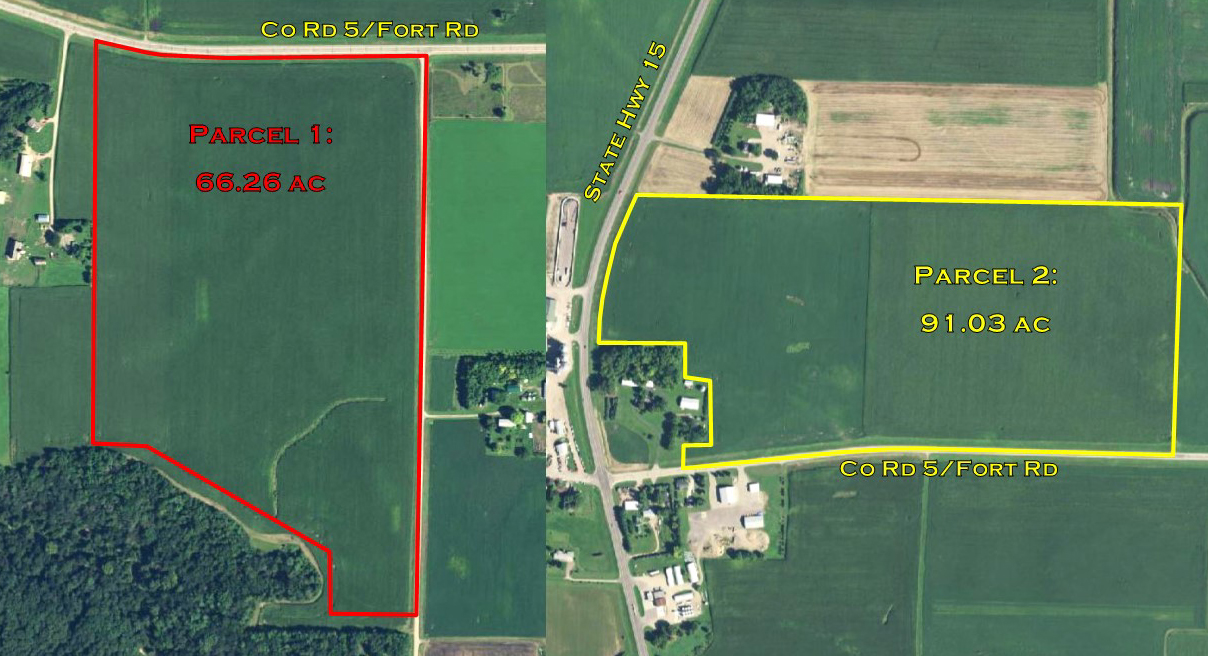 157.29 Ac of Prime Nicollet Co. Farm Land Mages Land Company